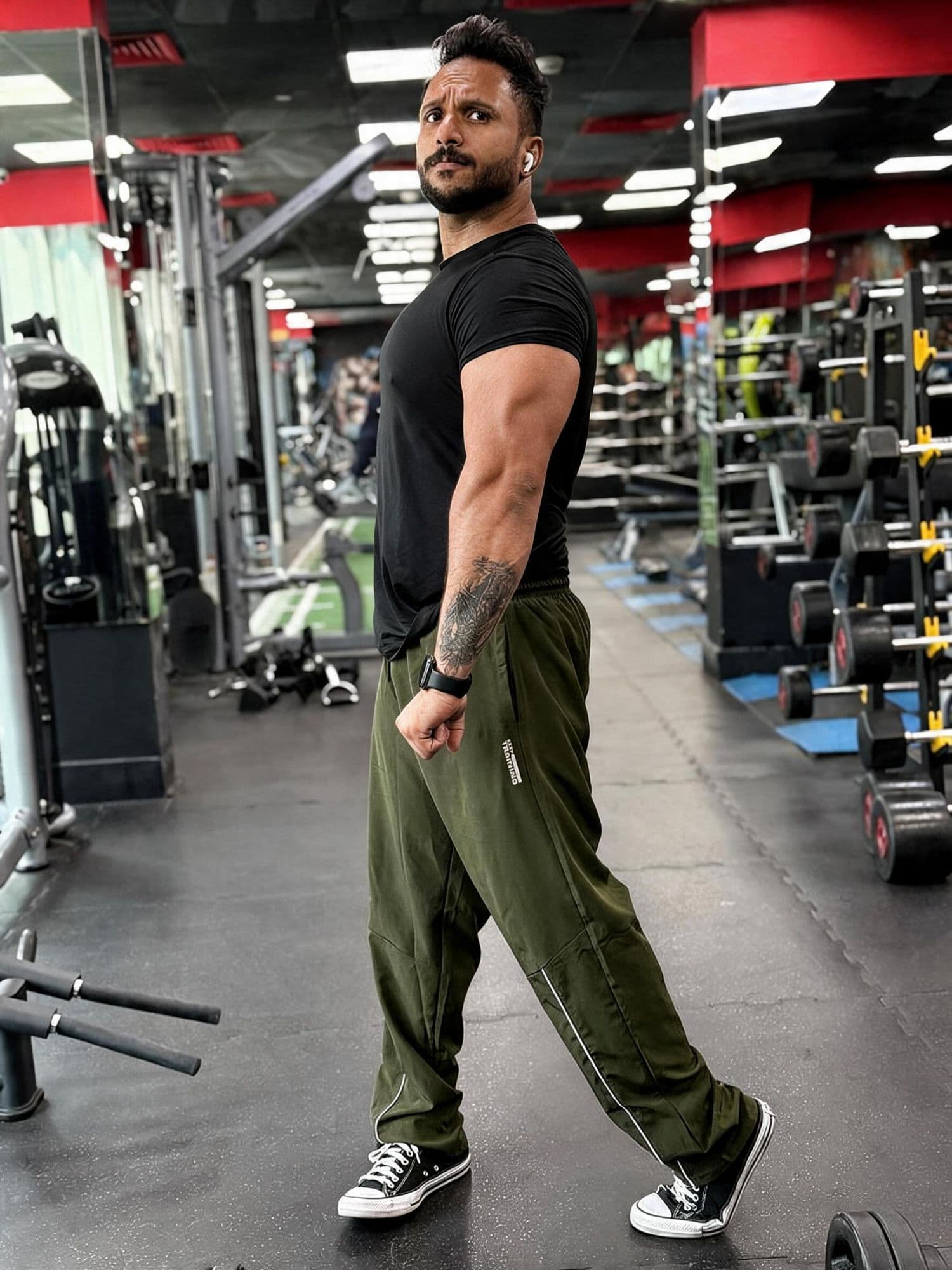 ATHUL, Fitness Enthusiast · Documenting The Process, mid-session in the gym